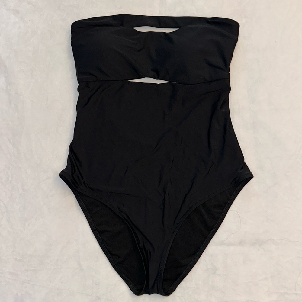 Aerie black one piece bathing suit